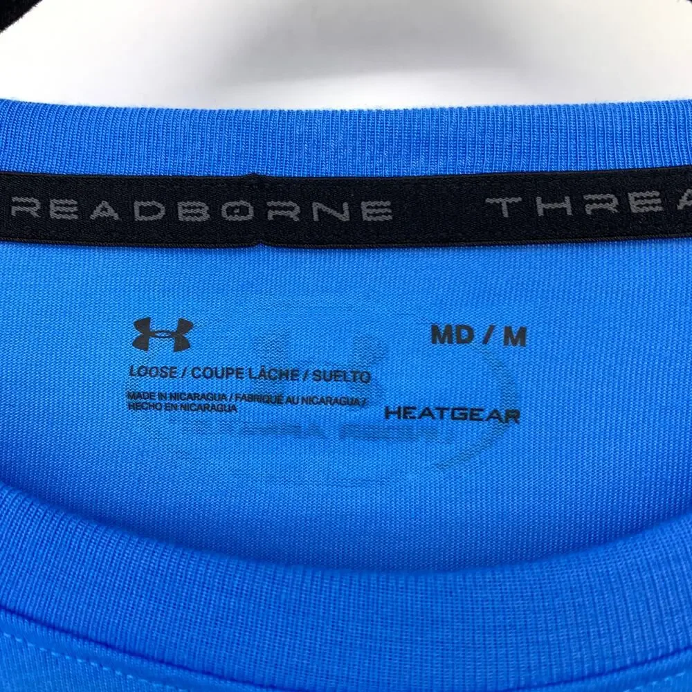 Under Armour Long Sleeve Crew Neck Activewear T-Shirt Mens Sz M Loose Fit Blue